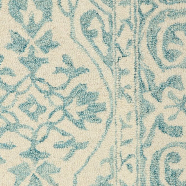 Yasmin Blue Hand Tufted Wool Rug - 5 x 8 Rugs - Palatium Lux