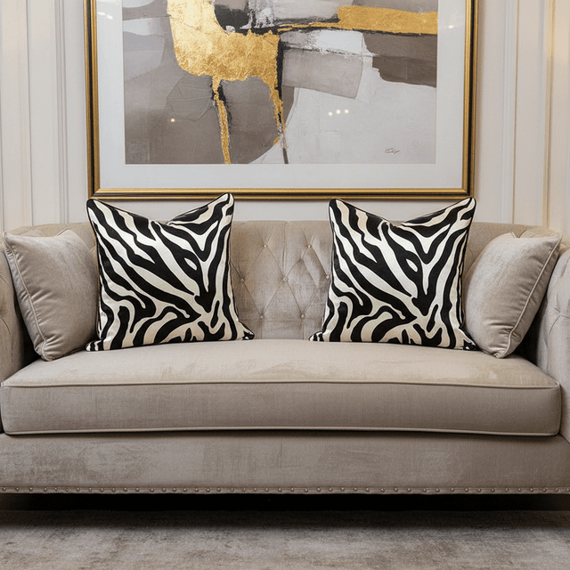 Zebra Lavish Pillow Covers Pillow Cover - Palatium Lux
