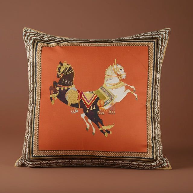 Horse Peachskin Velvet Pillow Cover pillow covers - Palatium Lux