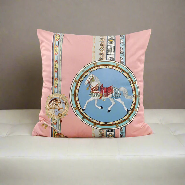 Horse Peachskin Velvet Pillow Cover pillow covers - Palatium Lux