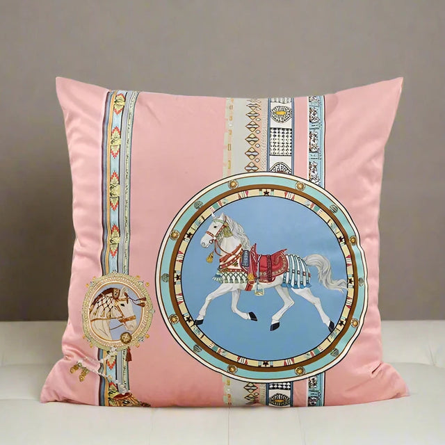 Horse Peachskin Velvet Pillow Cover pillow covers - Palatium Lux