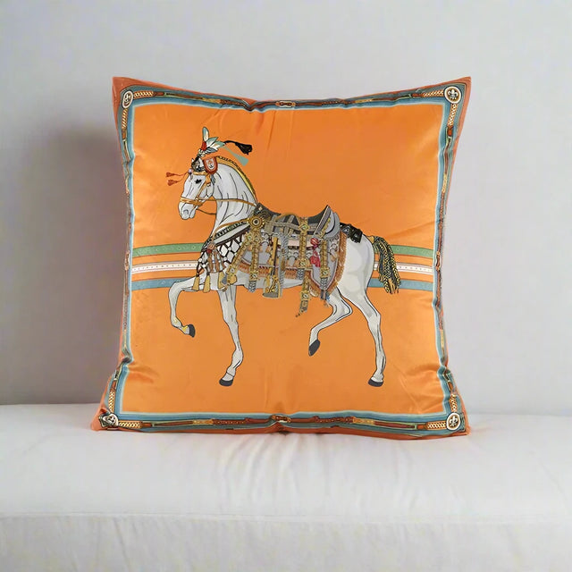Horse Peachskin Velvet Pillow Cover pillow covers - Palatium Lux