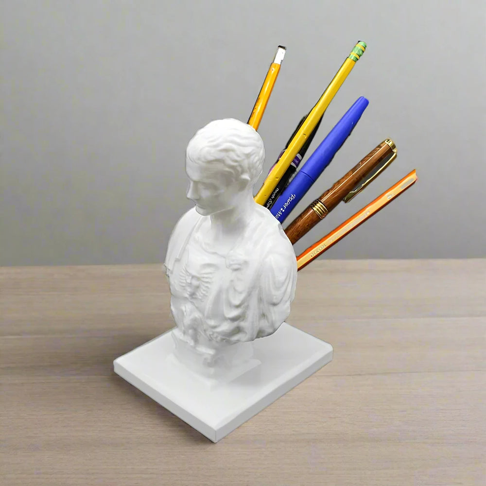 Julius Caesar Pen Holder statue - Palatium Lux