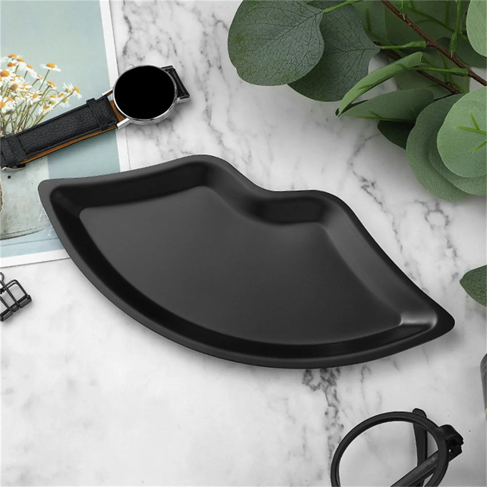 Lucious Lips Stainless Steel Tray Black tray - Palatium Lux