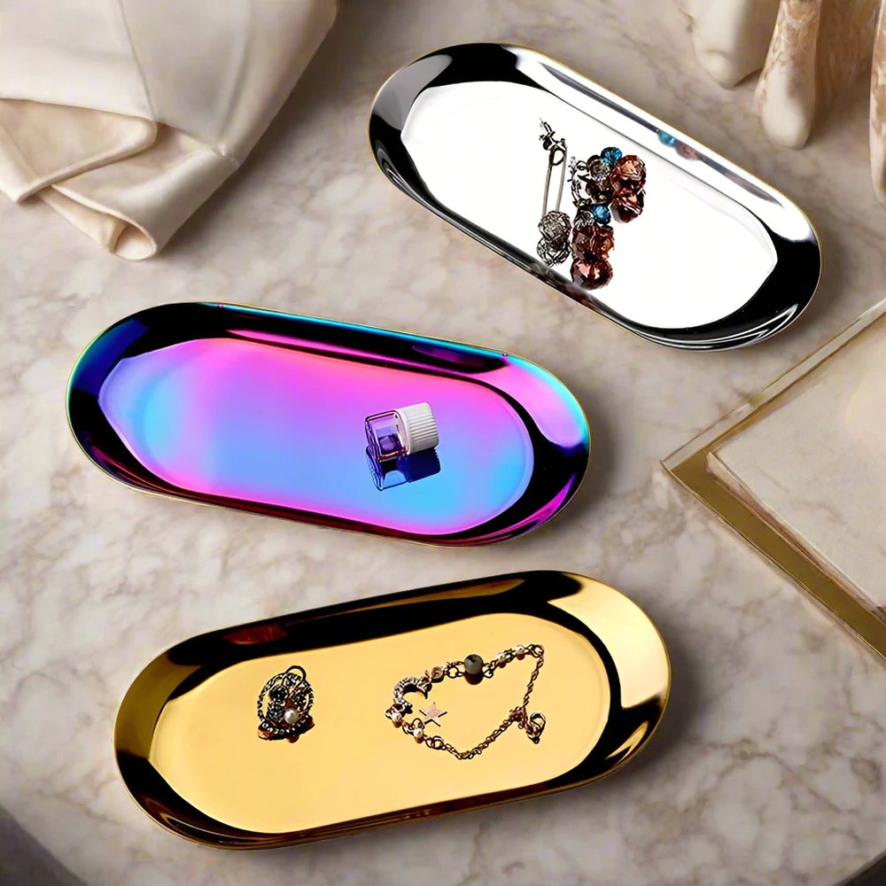 Shine Stainless Steel Jewelry Holder Tray tray - Palatium Lux