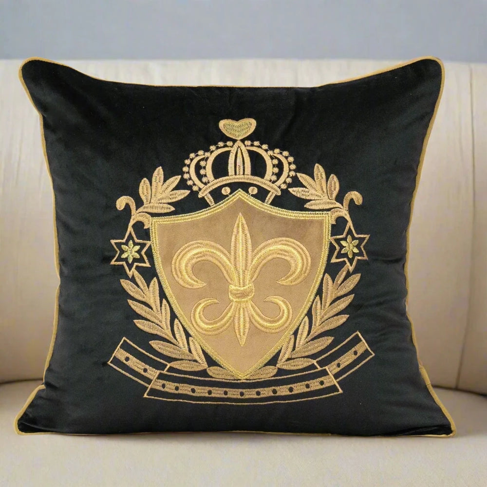 Royal Luxury Embroidery Velvet Pillow Cover pillow covers - Palatium Lux