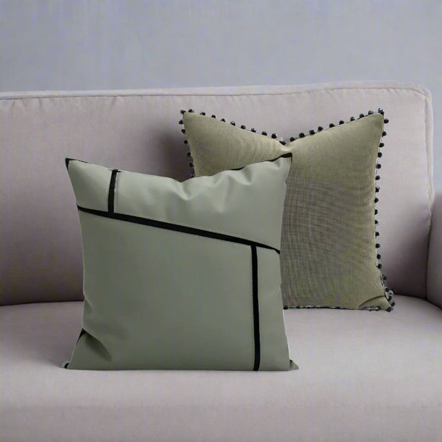 10 Shades of Green Pillow Cover Pillow Cover - Palatium Lux