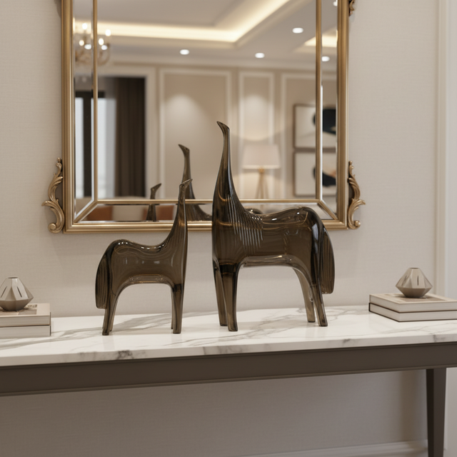 Mirage Modern Horse Statues (Set of 2)