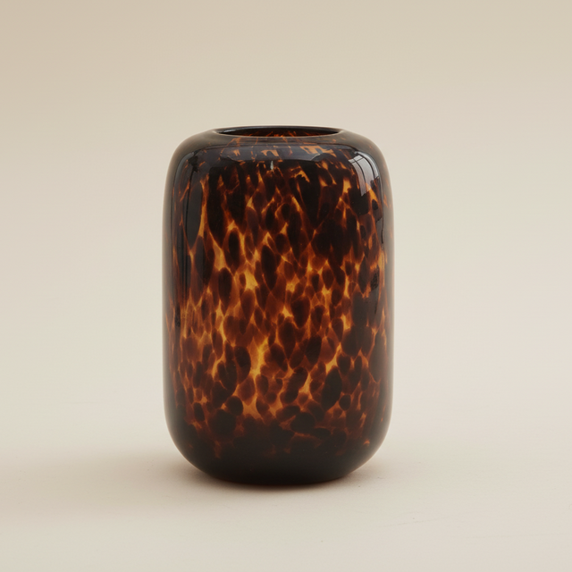 Florentine Amber Glass Vase