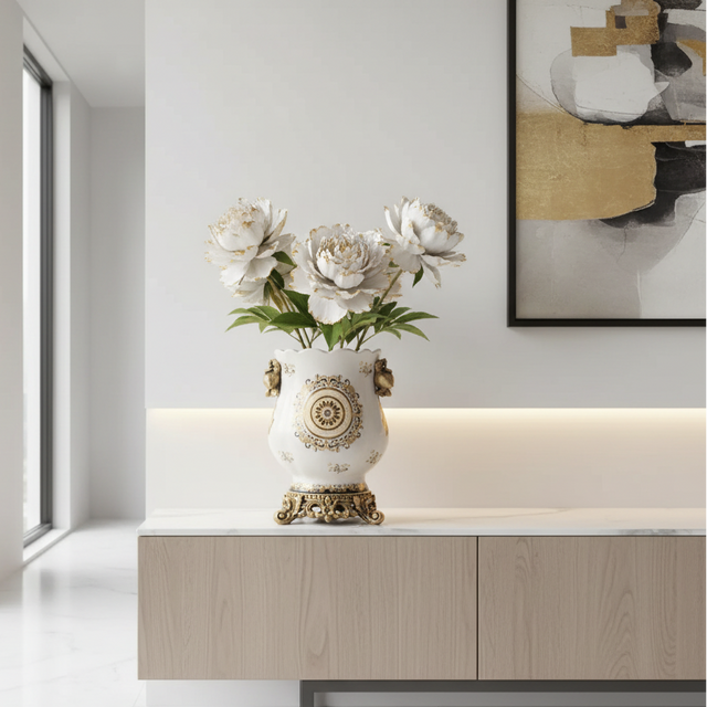 Medici Ceramic Porcelain Vase