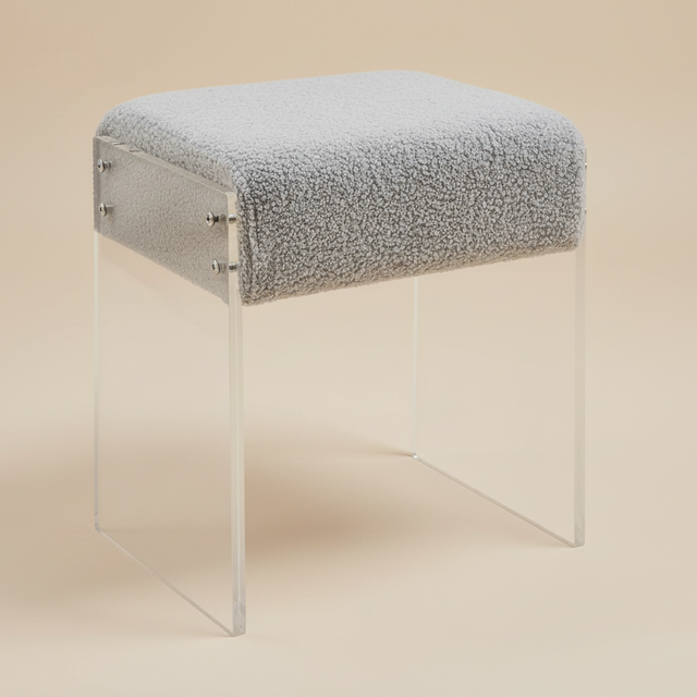 Lumera Accent Stool - Gray