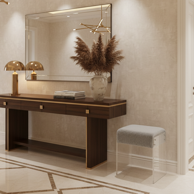 Lumera Accent Stool - Gray