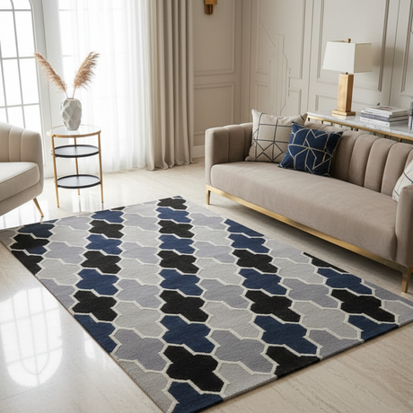 Laurentia Handwoven Wool Rug - 5 x 8