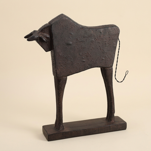 Patina Bull Statue