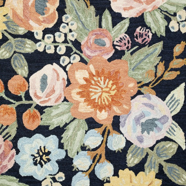 Flora Contour Hand Tufted Wool Rug - 5 x 8