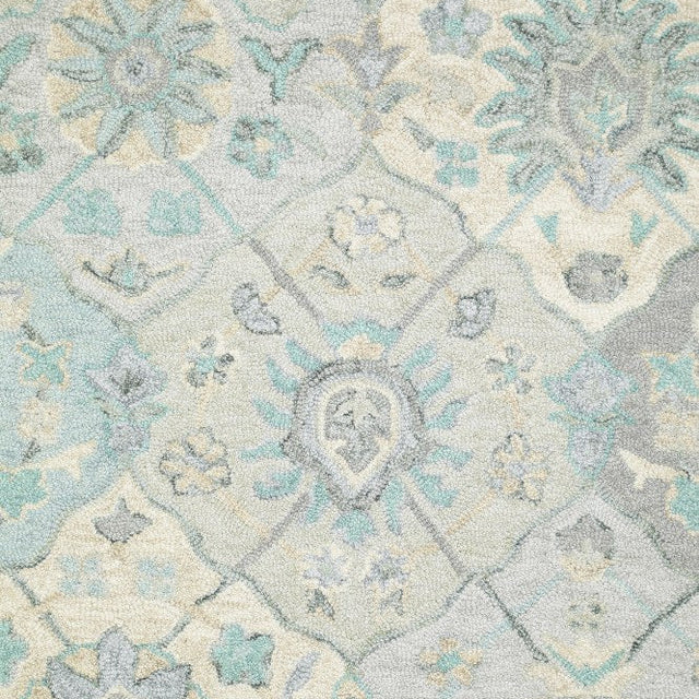 Azul Claro Hand Tufted Wool Rug - 5 x 8