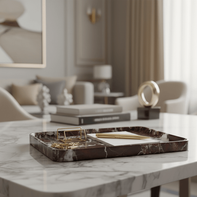Amaranthe Marble Tray - Palatium Lux