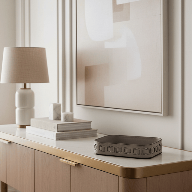 Amaya Leather Vanity Tray tray - Palatium Lux