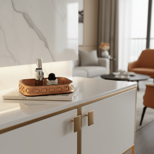 Amaya Leather Vanity Tray tray - Palatium Lux