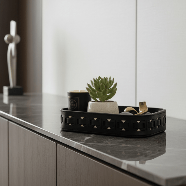 Amaya Leather Vanity Tray tray - Palatium Lux