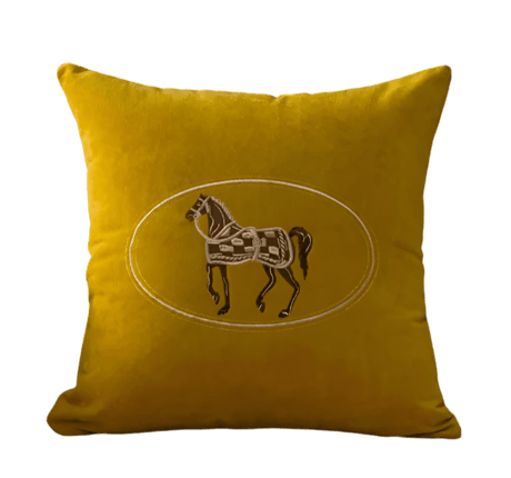 American Embroidered Horse pillow covers - Palatium Lux