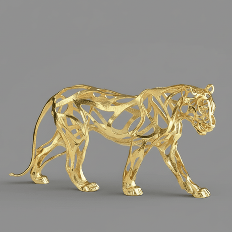 Aristocrat Jaguar Sculpture statue - Palatium Lux