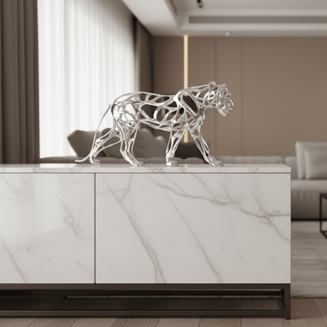 Aristocrat Jaguar Sculpture statue - Palatium Lux