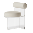 Aurora Mirage Stool - Ivory White - Palatium Lux