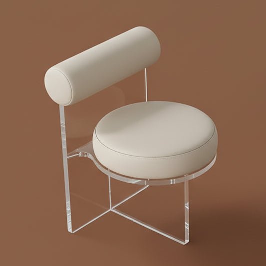 Aurora Mirage Stool - Ivory White - Palatium Lux
