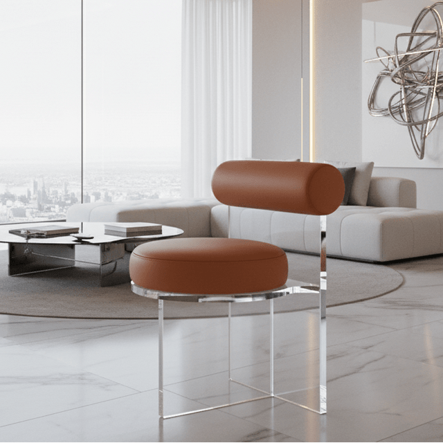 Aurora Mirage Stool - Orbit Orange - Palatium Lux