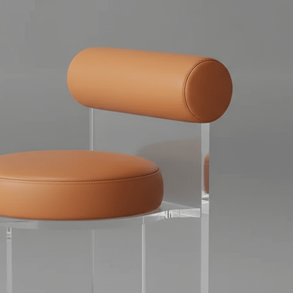 Aurora Mirage Stool - Orbit Orange - Palatium Lux