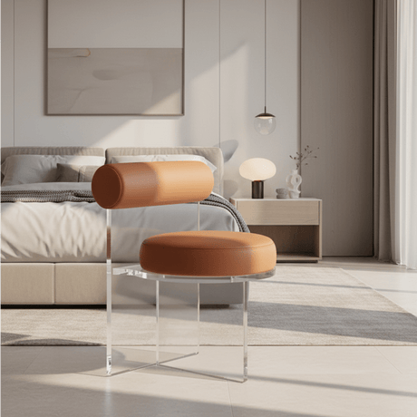 Aurora Mirage Stool - Orbit Orange - Palatium Lux