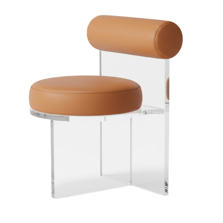 Aurora Mirage Stool - Orbit Orange - Palatium Lux