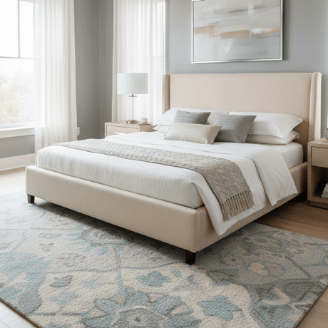 Azul Claro Hand Tufted Wool Rug - 5 x 8 Rugs - Palatium Lux