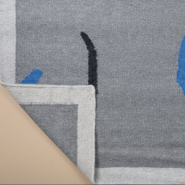 Azzurro Handwoven Wool Rug - 5 x 8 Rugs - Palatium Lux