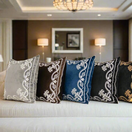 Baroque Embroidery Pillow Cover Pillow Cover - Palatium Lux