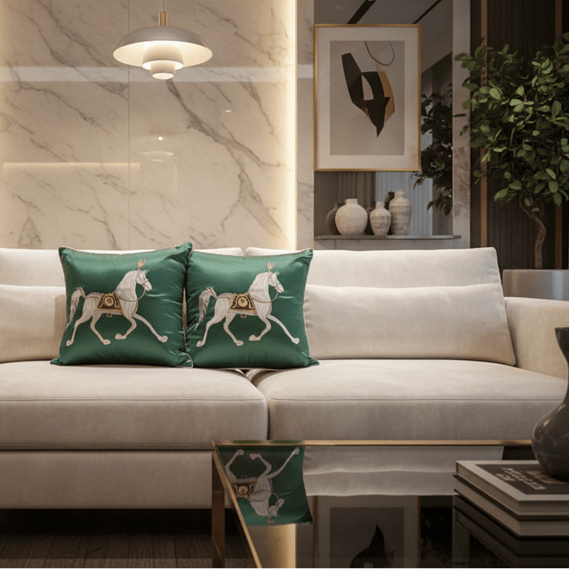 Belmont Horse Pillow Cover Pillow Cover - Palatium Lux