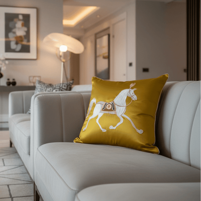 Belmont Horse Pillow Cover Pillow Cover - Palatium Lux