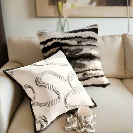 Black Tie Couture Pillow Cover pillow covers - Palatium Lux