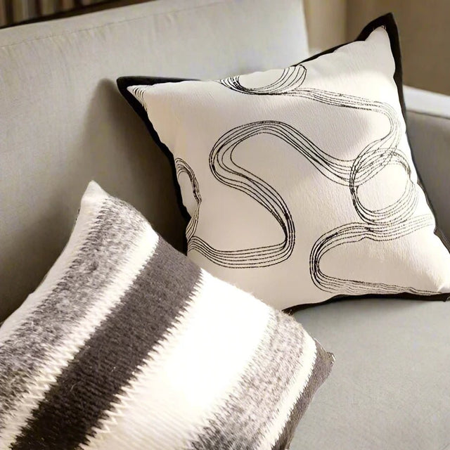 Black Tie Couture Pillow Cover pillow covers - Palatium Lux