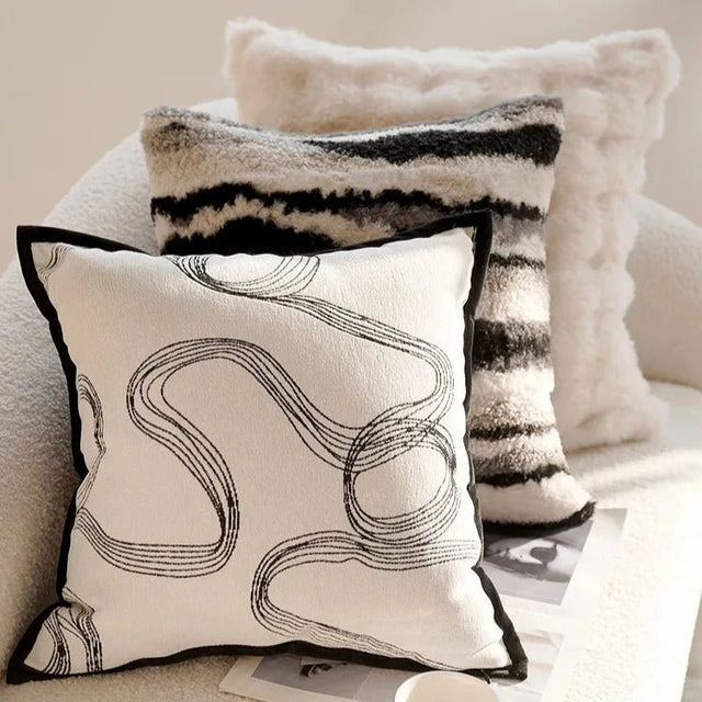 Black Tie Couture Pillow Cover pillow covers - Palatium Lux