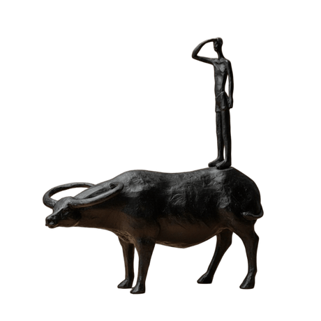 Buffalo Wanderer Resin Statue statue - Palatium Lux