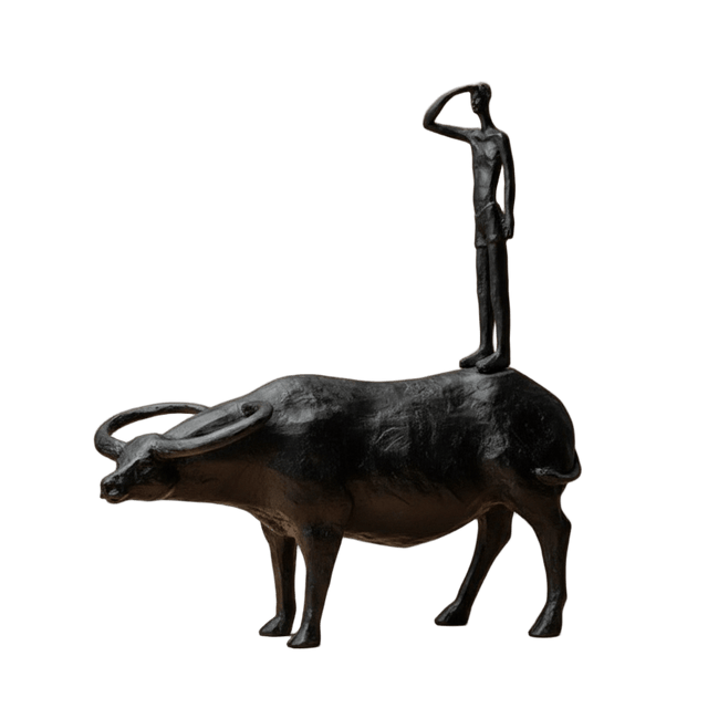 Buffalo Wanderer Resin Statue statue - Palatium Lux