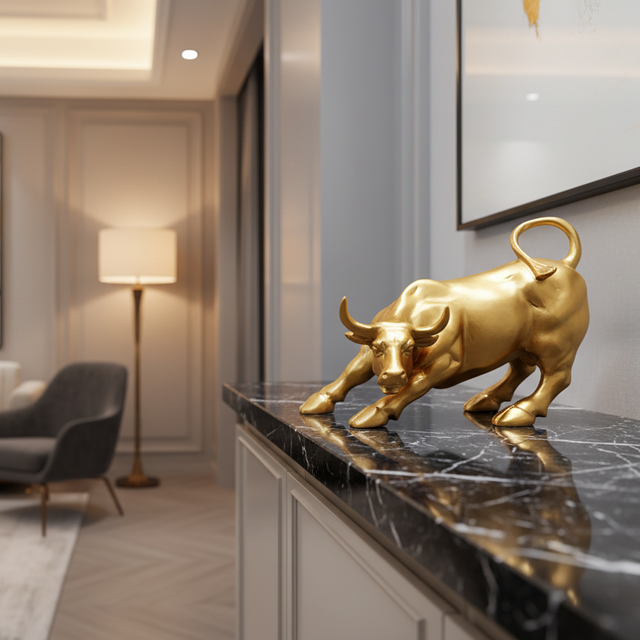 Bull of Abundance Resin Statue