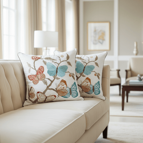 Butterfly Serenade Pillow Cover pillow covers - Palatium Lux