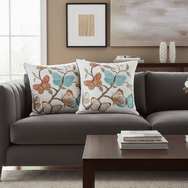 Butterfly Serenade Pillow Cover pillow covers - Palatium Lux