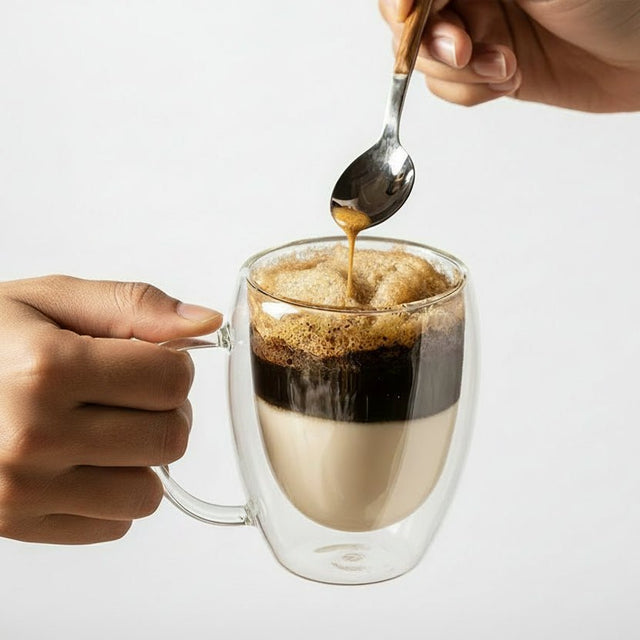 Calista Double Wall Glass Mug Set Kitchen - Palatium Lux