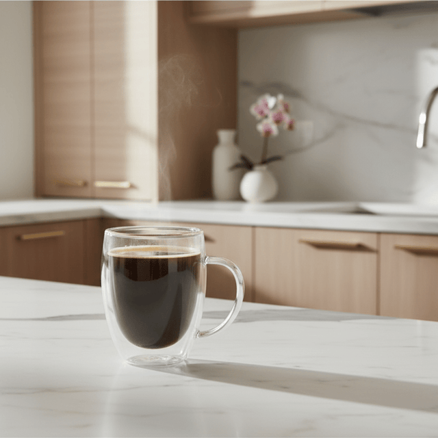 Calista Double Wall Glass Mug Set Kitchen - Palatium Lux