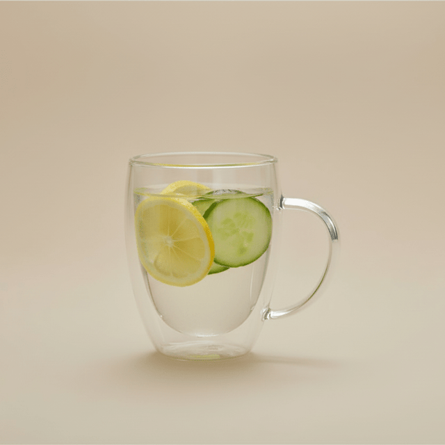 Calista Double Wall Glass Mug Set Kitchen - Palatium Lux