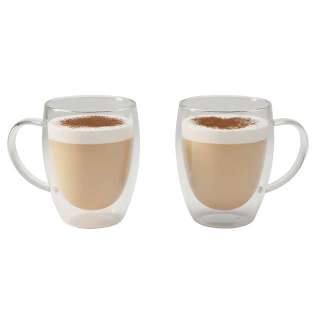 Calista Double Wall Glass Mug Set Kitchen - Palatium Lux